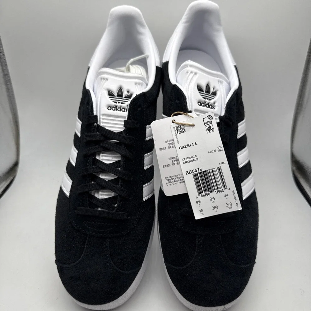ADIDAS Originals Classic Gazelle Core Black Cloud White Gold‎ BB5476 Men 10 NWB